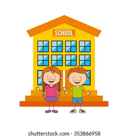 back to school design, vector illustration eps10 graphic 