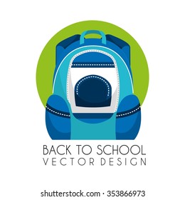 back to school design, vector illustration eps10 graphic 