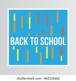 Back to school design. Vector illustration eps 10