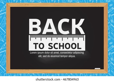 Back to School design. For web design, mobile and application interface, also useful for infographics. Vector illustration.