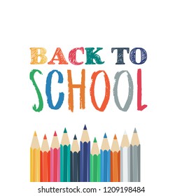 Back to School design with white background vector