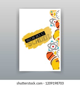 Back to School design with white background vector