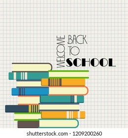 Back to School design with white background vector