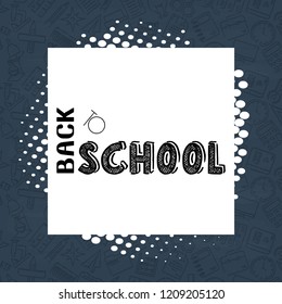 Back to School design with white background vector