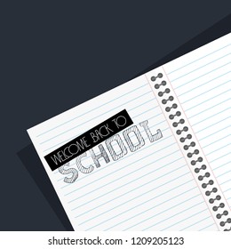 Back to School design with white background vector