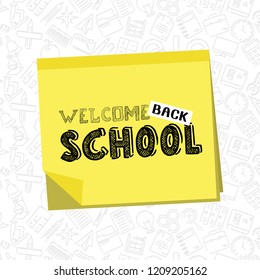 Back to School design with white background vector
