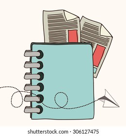 Back to School digital design, vector illustration eps 10