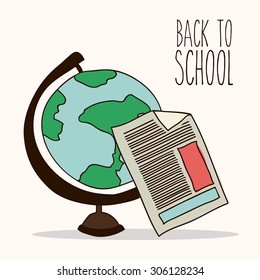 Back to School digital design, vector illustration eps 10