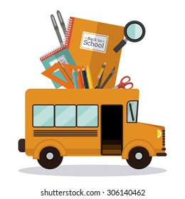 Back to School digital design, vector illustration eps 10