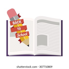Back to School digital design, vector illustration eps 10