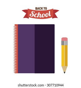 Back to School digital design, vector illustration eps 10