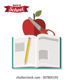 Back to School digital design, vector illustration eps 10