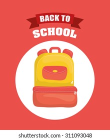 Back to school digital design, vector illustration 10 eps graphic