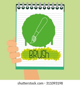 Back to school digital design, vector illustration 10 eps graphic