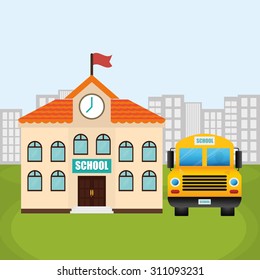 Back to school digital design, vector illustration 10 eps graphic