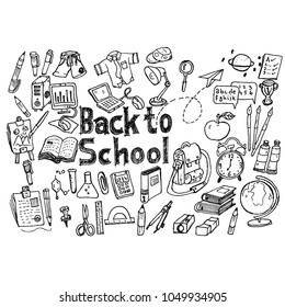 back to school, doodle