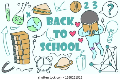 back to school doodle