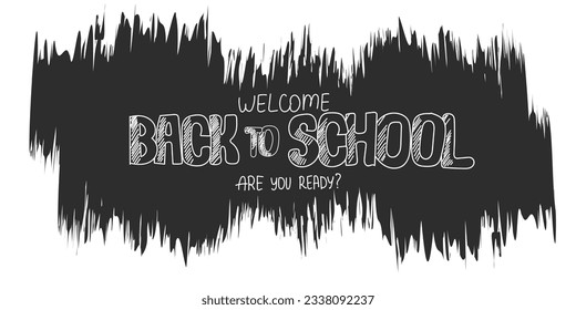 Back to School Doodle Banner. Can be used for creating banners or headers for educational websites or blogs, Creating educational materials, designing invitations or flyers