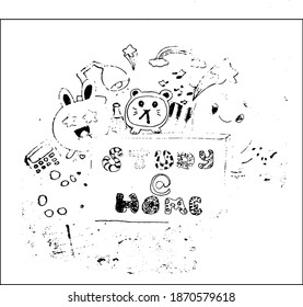 back to school. doodle design.