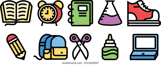 Back to School Doodle Element Icon