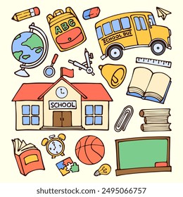 Back To School Doodle Elements