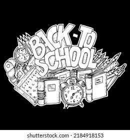 back to school doodle and illustration
