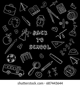 Back to School doodle set