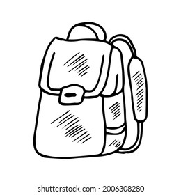 Back to school, doodle set, isolated on white background. Hand draw illustration in sketch style.