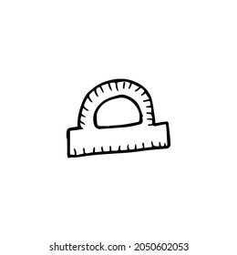Back to school, doodle set, isolated on white background. Hand draw illustration in sketch style.
