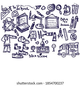 Back To School, doodle sketch