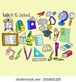 De vuelta a la escuela, boceto de doodle