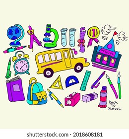Zurück zur Schule, Doodle-Skizze