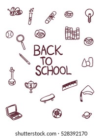 Back to school (Doodle vector art)