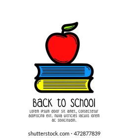 Back to school doodle vector illustration