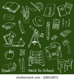 Back to School Doodles - Hand-Drawn Vector Illustration Design Elements (part 1)