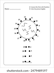 Back To School Dot To Dot Activity Page for kids