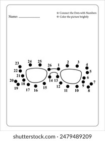 Back To School Dot To Dot Activity Page for kids