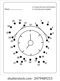 Back To School Dot To Dot Activity Page for kids