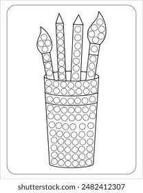 Back To School Dot Marker Activity Page