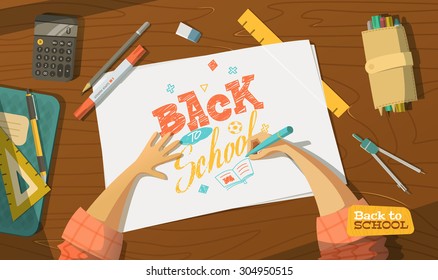 Back to school drawing