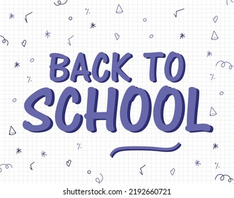 back to school drawing vector 