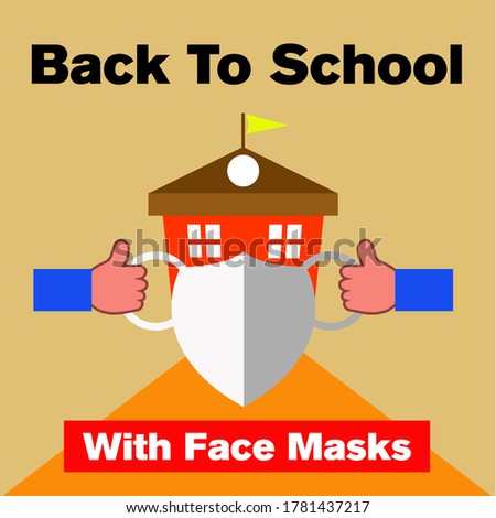 Back To School during Corona Covid-19 Pandemic Poster Campaign