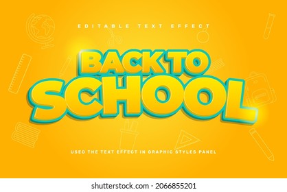 Back To School Editable Text Effect Template