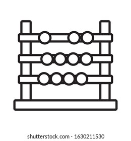 back to school education abacus mathematics vector illustration