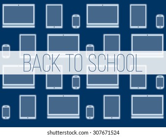 Back to school education background vector