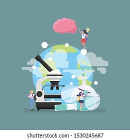 Back to school education concept with background full of lesson stationery and study supplies