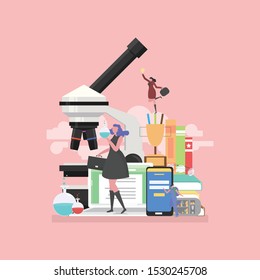 Back to school education concept with background full of lesson stationery and study supplies