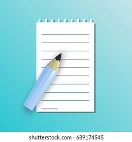 Back to school. Education conception with school supplies. Vector illustration