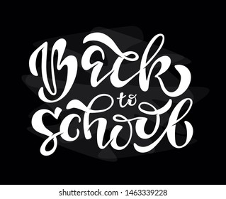 Back to School, Back to Education - cute hand drawn doodle lettering label art poster banner template