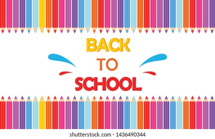 Back to school, education logo